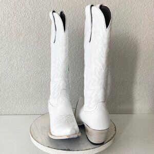Lane MEGAN MORONEY Smokeshow Womens Cowboy Boots 8.5 White Western Cowgirl Tall